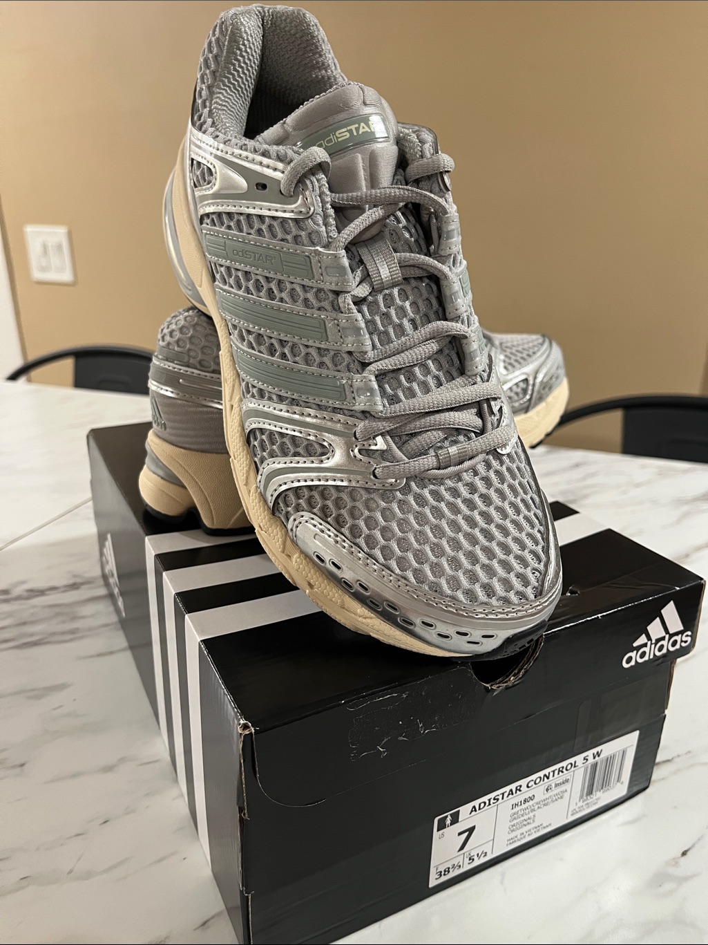 Adidas Adistar Control 5 W GreyTan Athletic Shoes